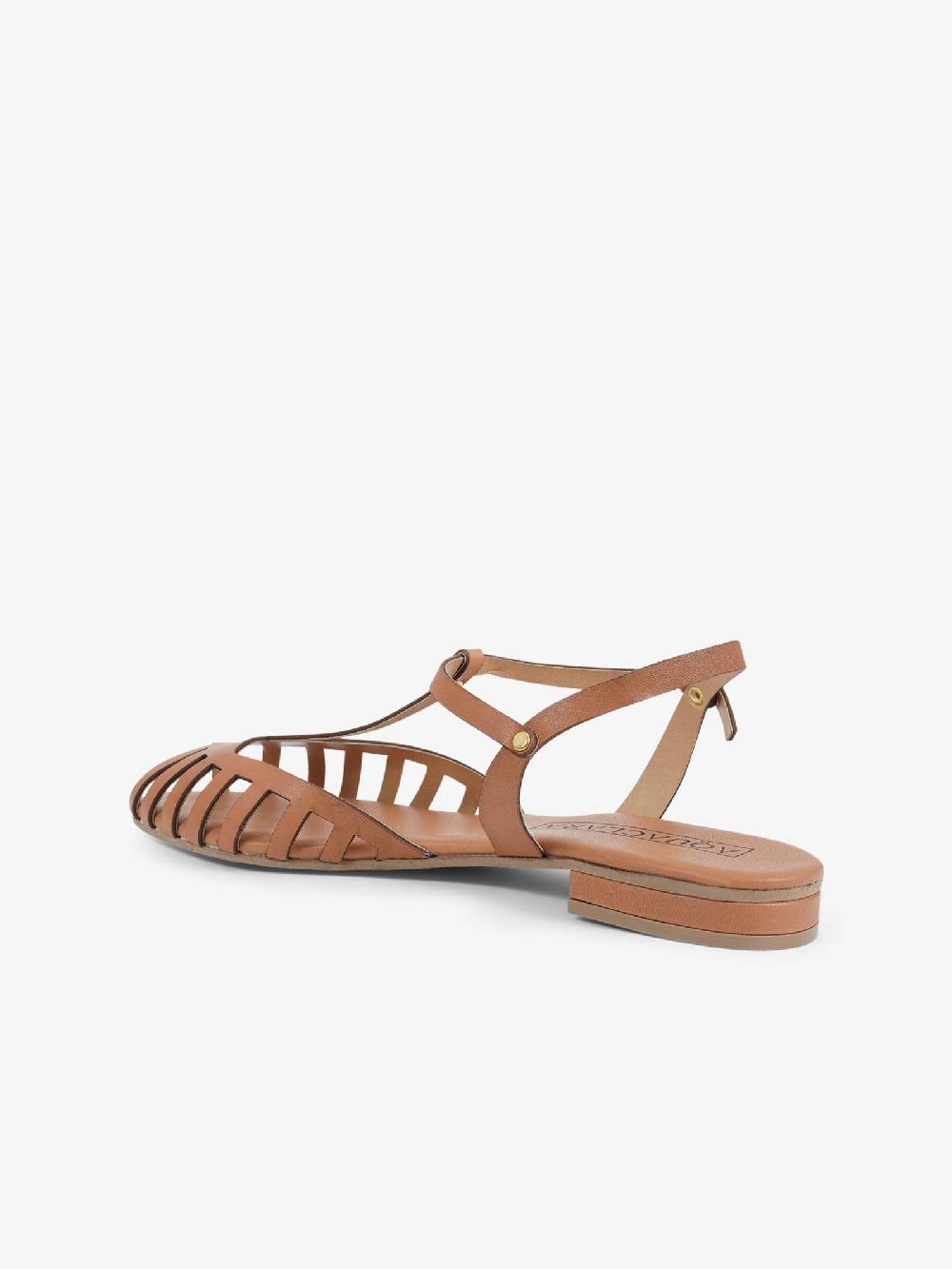 AQUACLARA Sandali Bassi STROMBOLI-20 Donna Pelle Marrone