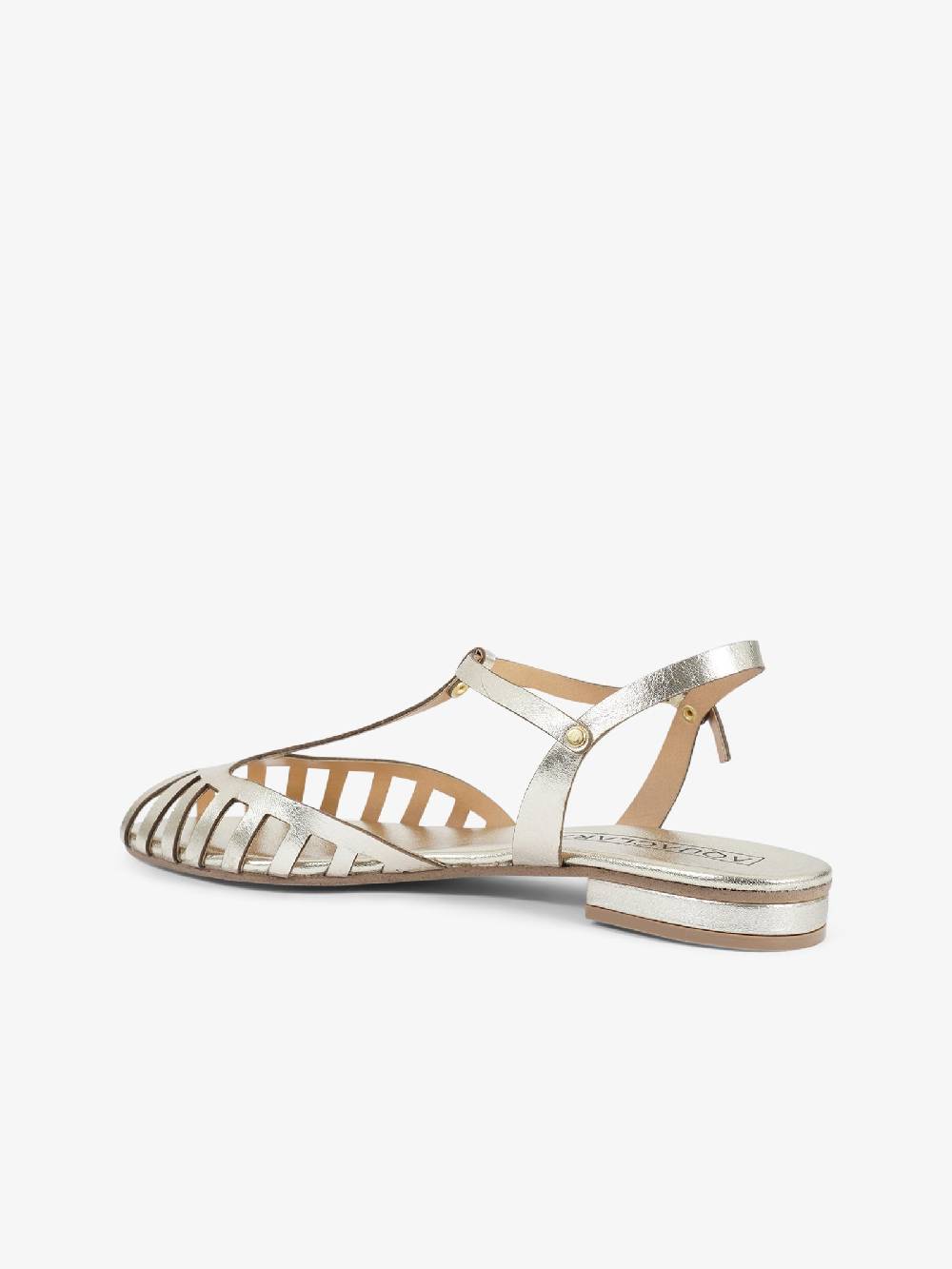 AQUACLARA Sandali Bassi STROMBOLI-20 Donna Pelle Oro