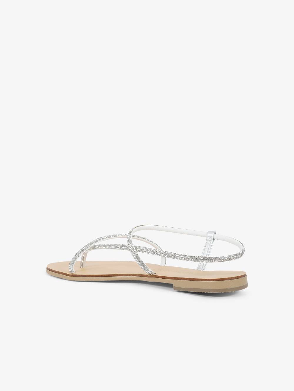 NICOLAS LAINAS Sandali Bassi Tilos 67-TC Donna Argento