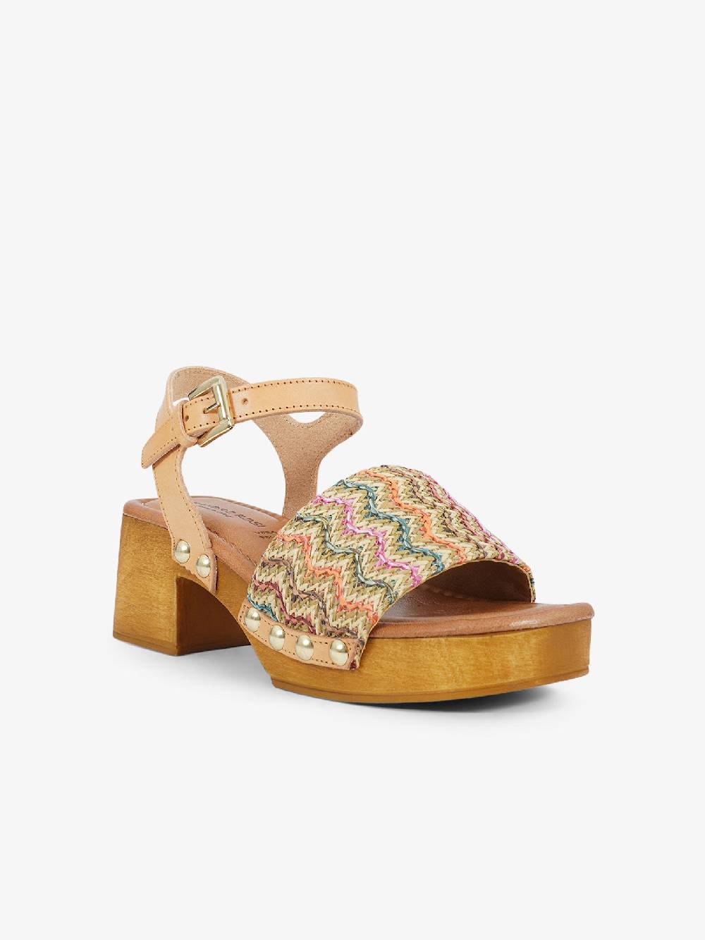 SANDRO ROSI Sandali Con Plateau Caraibi 8926 Donna Rafia Multicolor