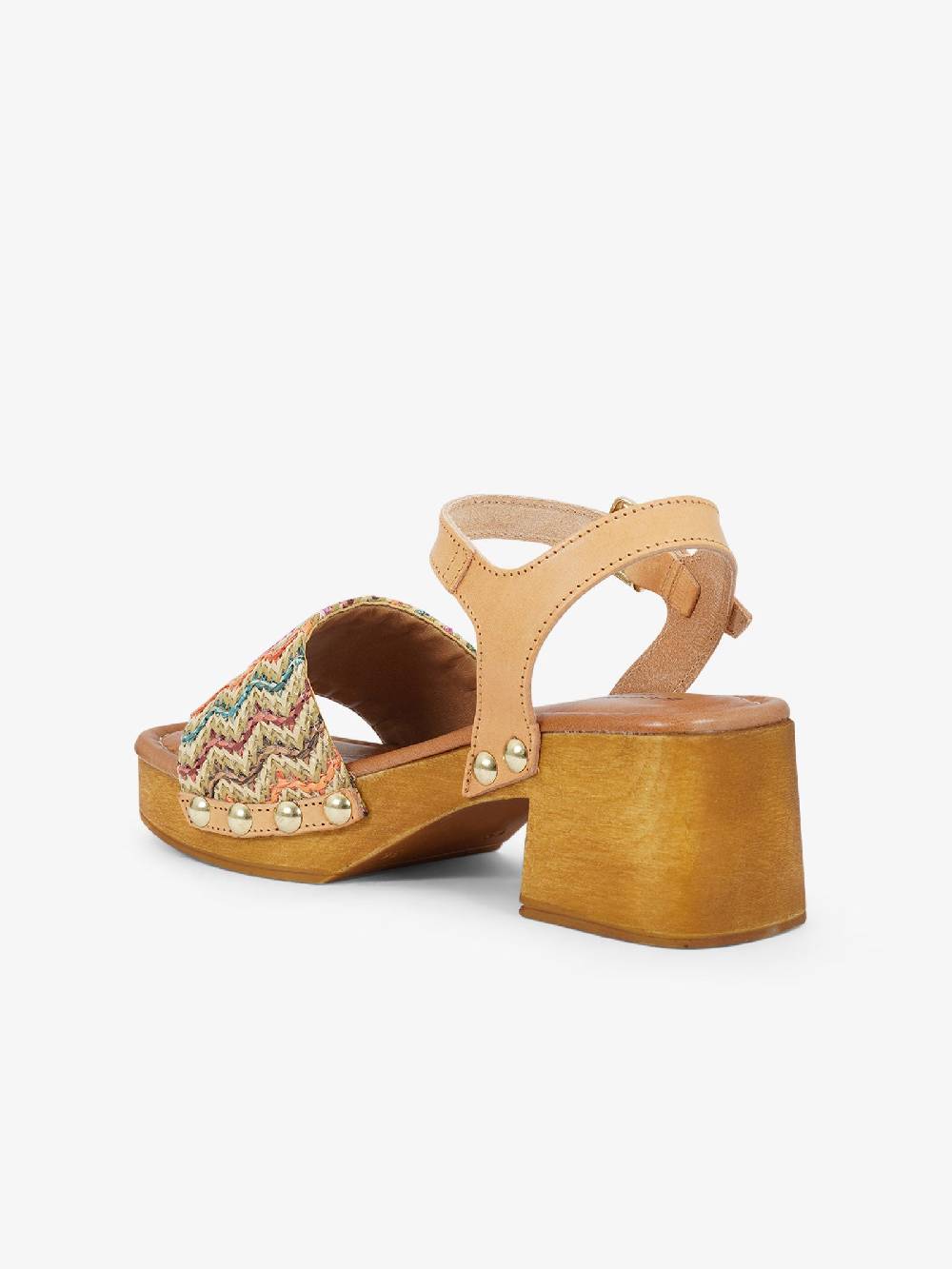 SANDRO ROSI Sandali Con Plateau Caraibi 8926 Donna Rafia Multicolor