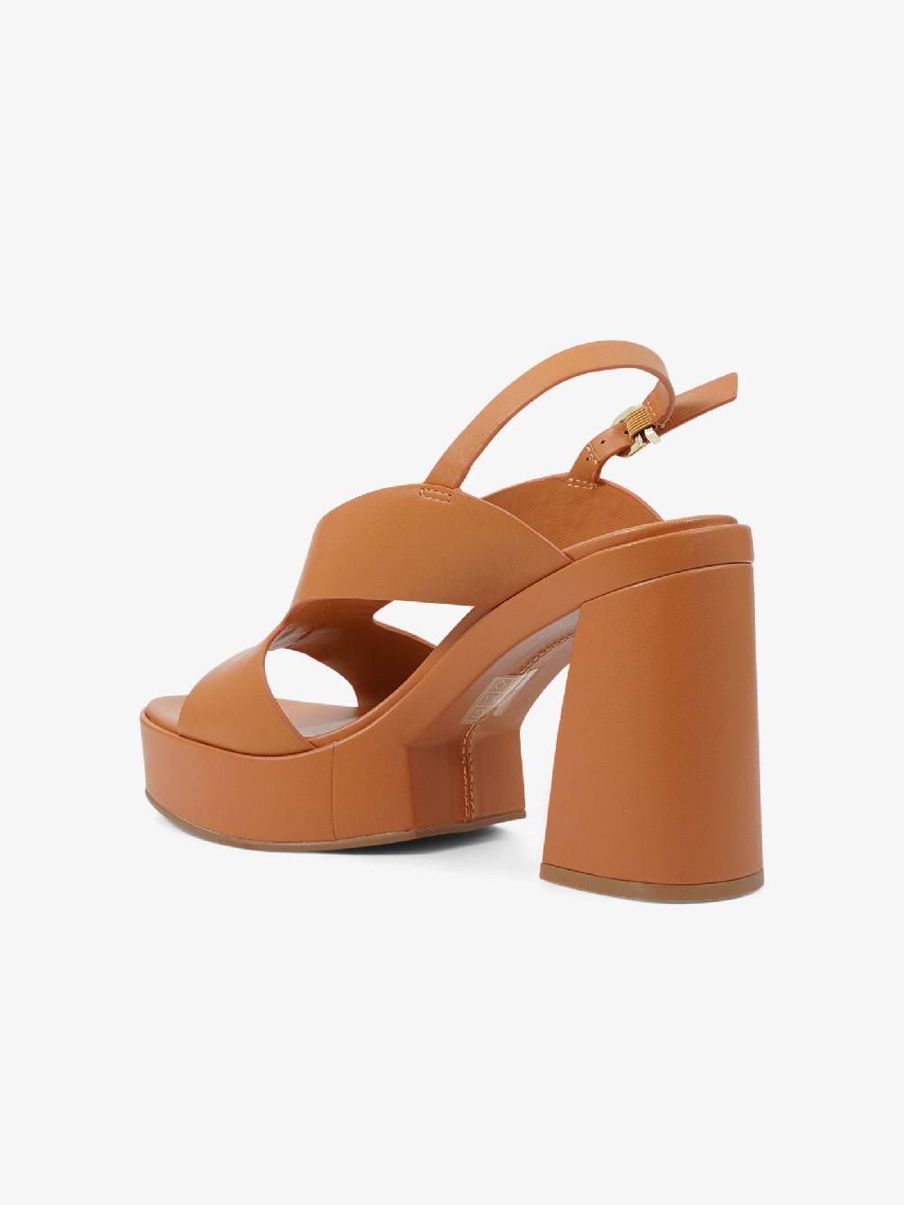 JEANNOT Sandali Con Plateau RJ583 Donna Pelle Marrone