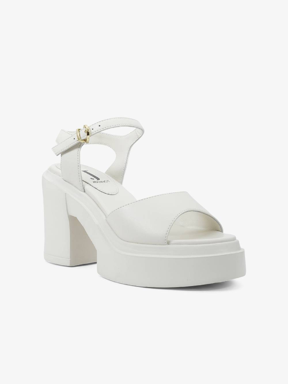 JEANNOT Sandali Con Plateau RJ621 Donna Pelle Panna