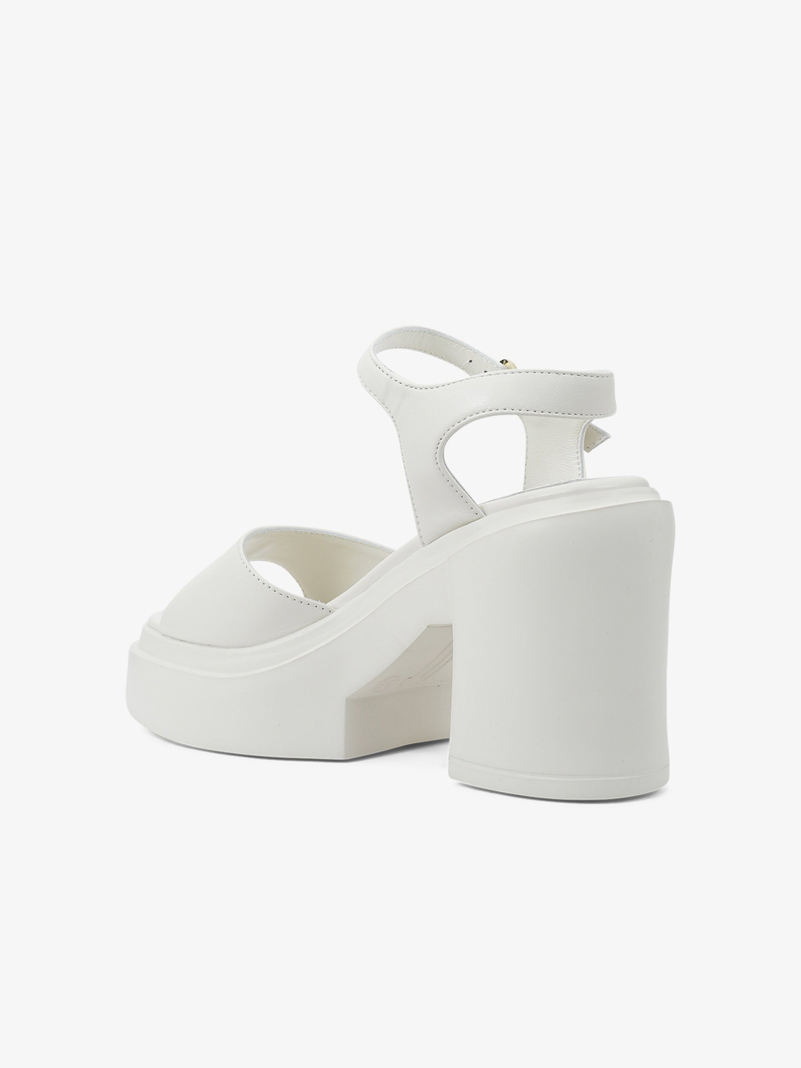 JEANNOT Sandali Con Plateau RJ621 Donna Pelle Panna