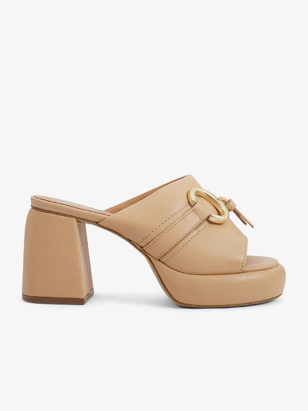 MJUS Sandali con plateau T91003-101 donna pelle beige