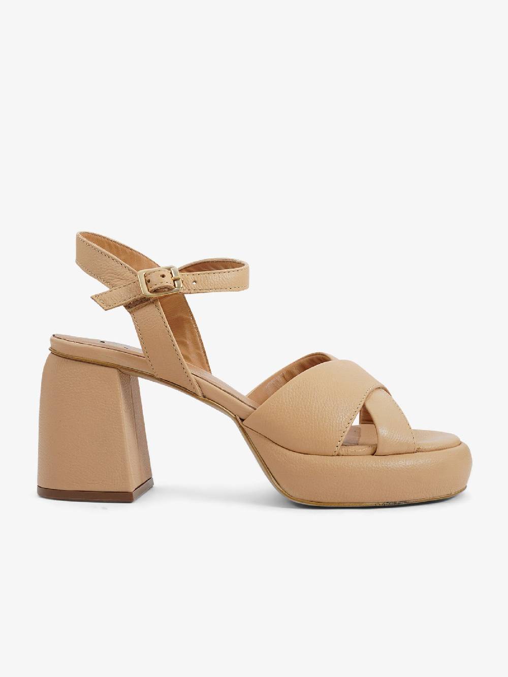 MJUS Sandali con plateau T91005-301 donna pelle beige