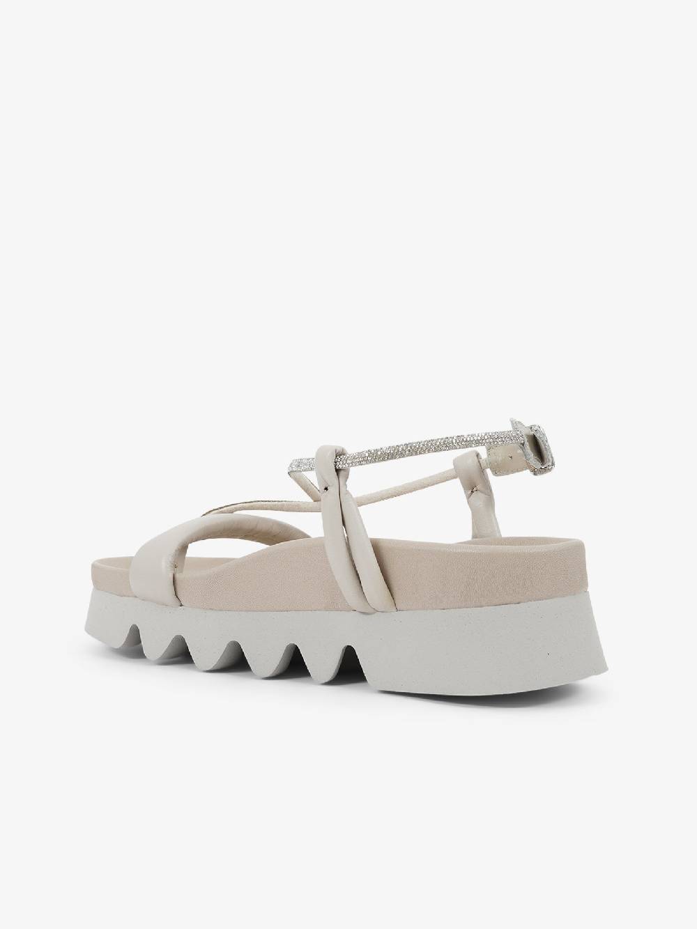 PATRIZIA BONFANTI Sandali Con Plateau YASU STRASS Donna Pelle Beige