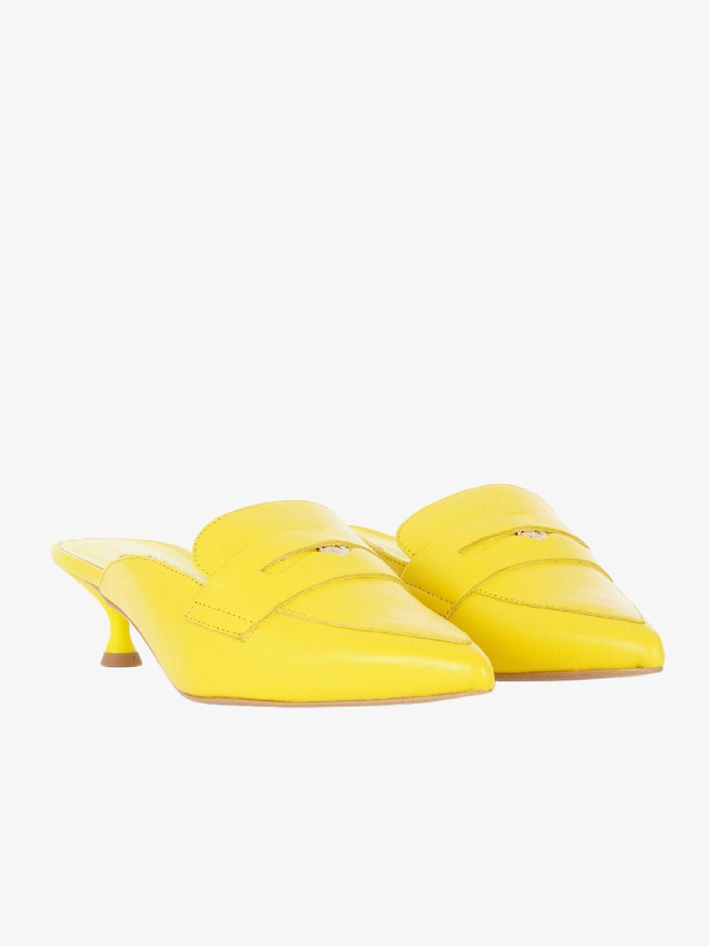 JOY WENDEL Sandali Con Tacco 344 Donna In Pelle Giallo