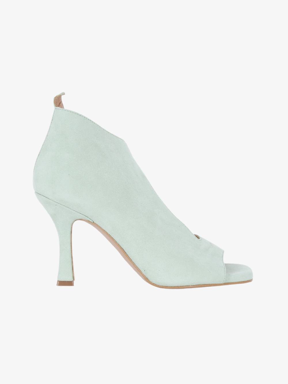 JOY WENDEL Sandali con tacco 394 donna in camoscio verde