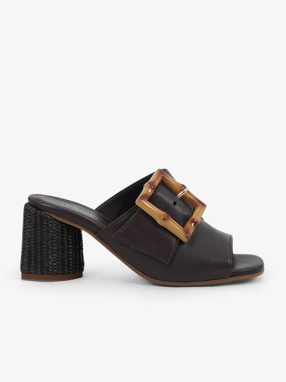 LORENZO MARI Sandali con tacco FRESIA 03 donna pelle marrone