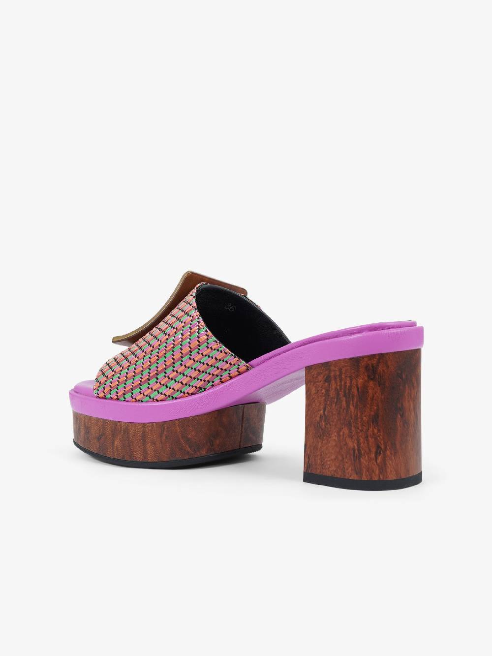 NOA HARMON Sandali Con Tacco Guadalupe 9669 Donna Rafia Fucsia