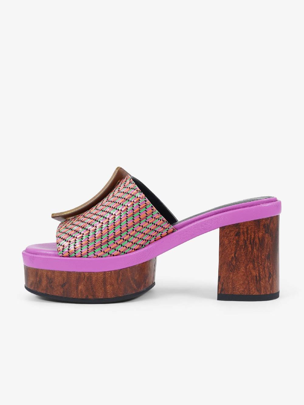 NOA HARMON Sandali Con Tacco Guadalupe 9669 Donna Rafia Fucsia