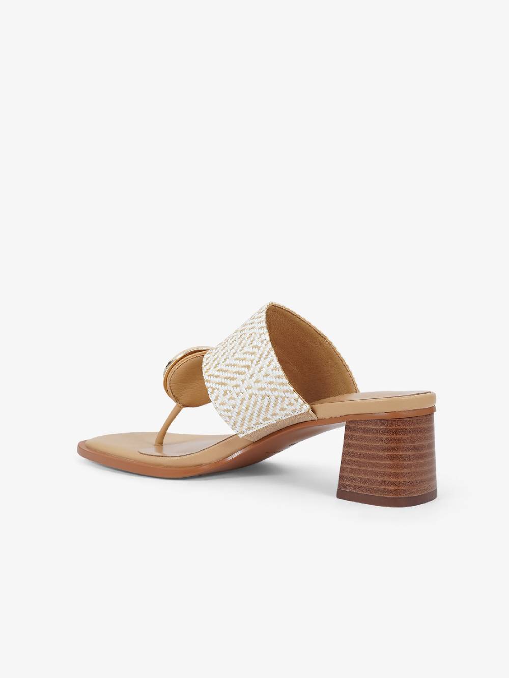 NOA HARMON Sandali Con Tacco Petra 9227 Donna Rafia Bianco