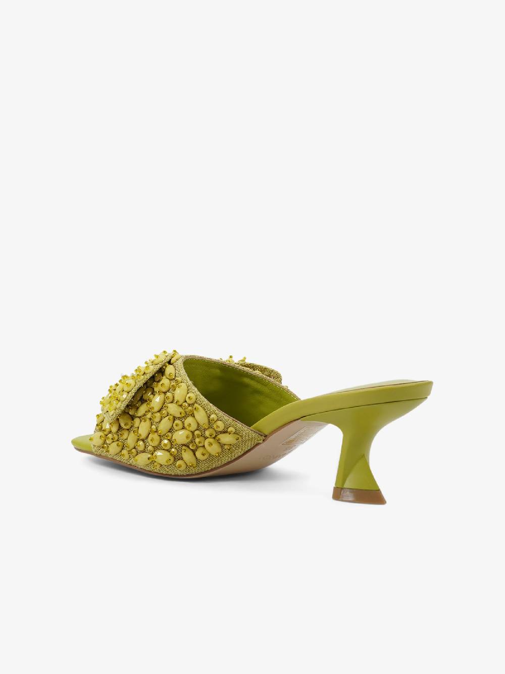 JEANNOT Sandali Con Tacco RJ532 Donna Tessuto Verde