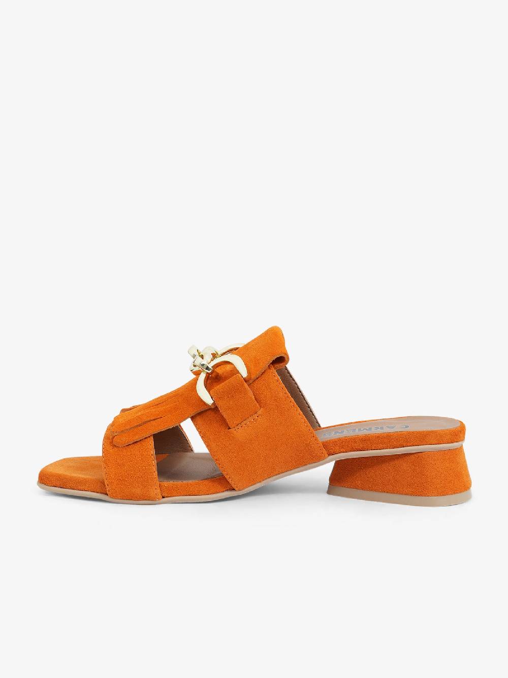 CARMENS Sandali Con Tacco Sally Fringe A53160 Donna Pelle Arancione
