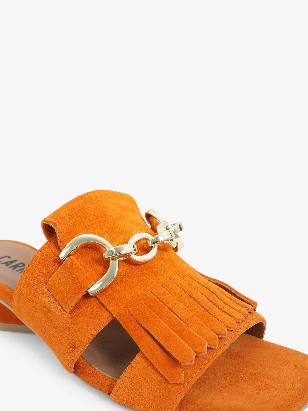 CARMENS Sandali Con Tacco Sally Fringe A53160 Donna Pelle Arancione