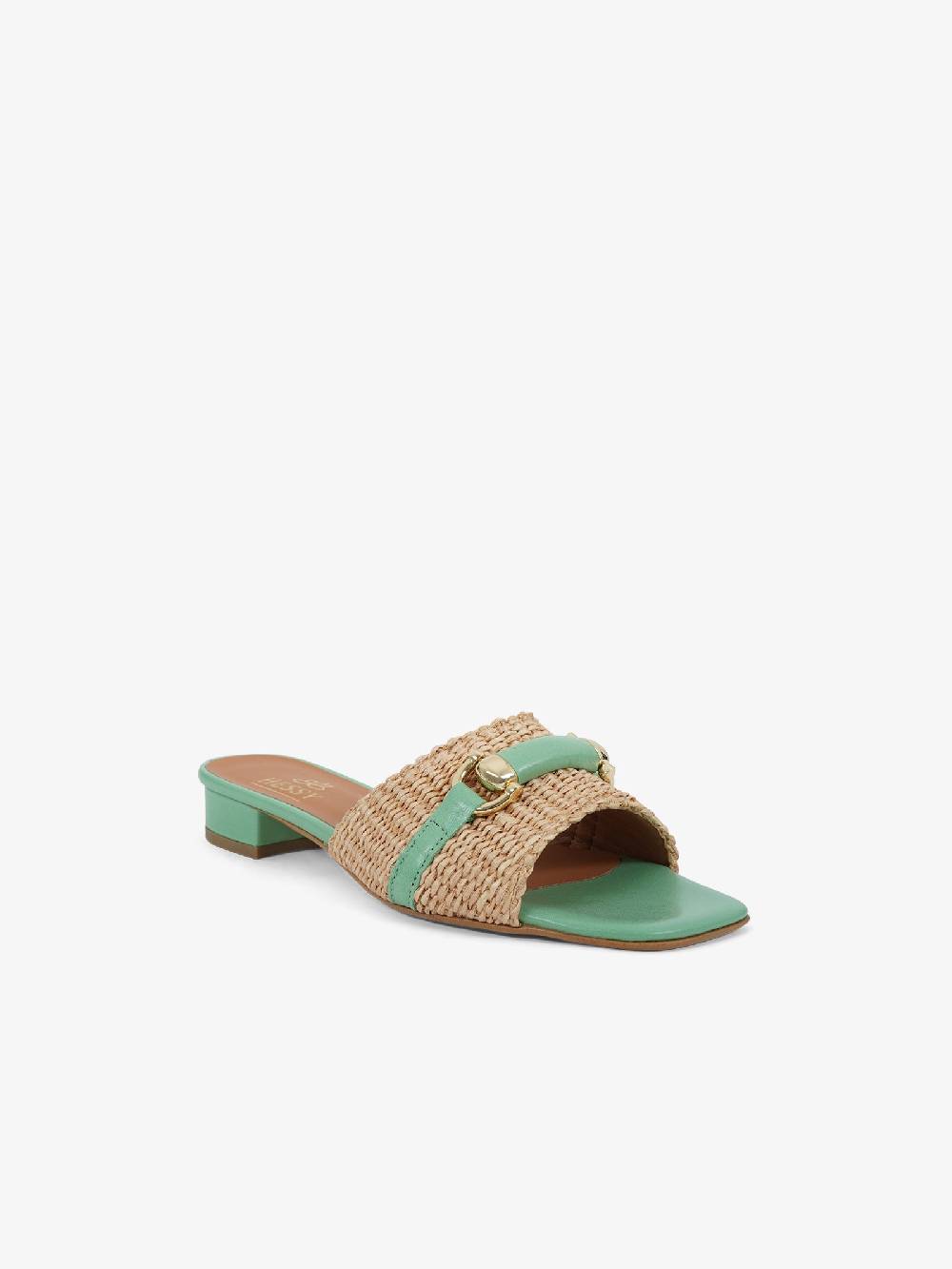 HESSY Sandali Con Tacco TACCO 10 720 Donna Rafia Verde