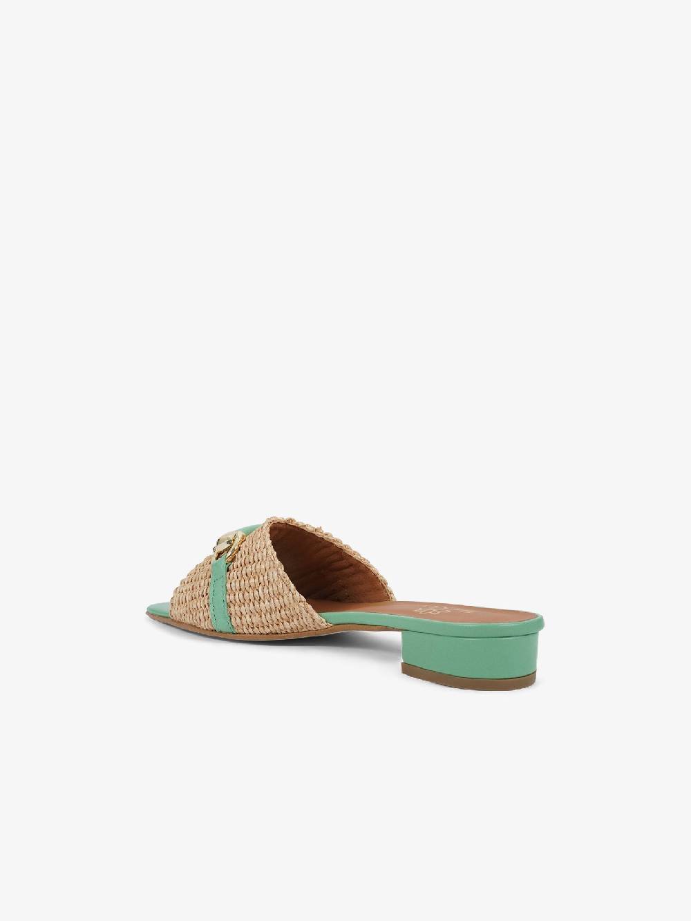 HESSY Sandali Con Tacco TACCO 10 720 Donna Rafia Verde