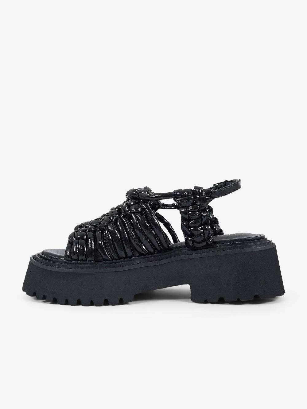 NOA HARMON Sandali Con Zeppa Ophelia 9704 Donna Pelle Nero