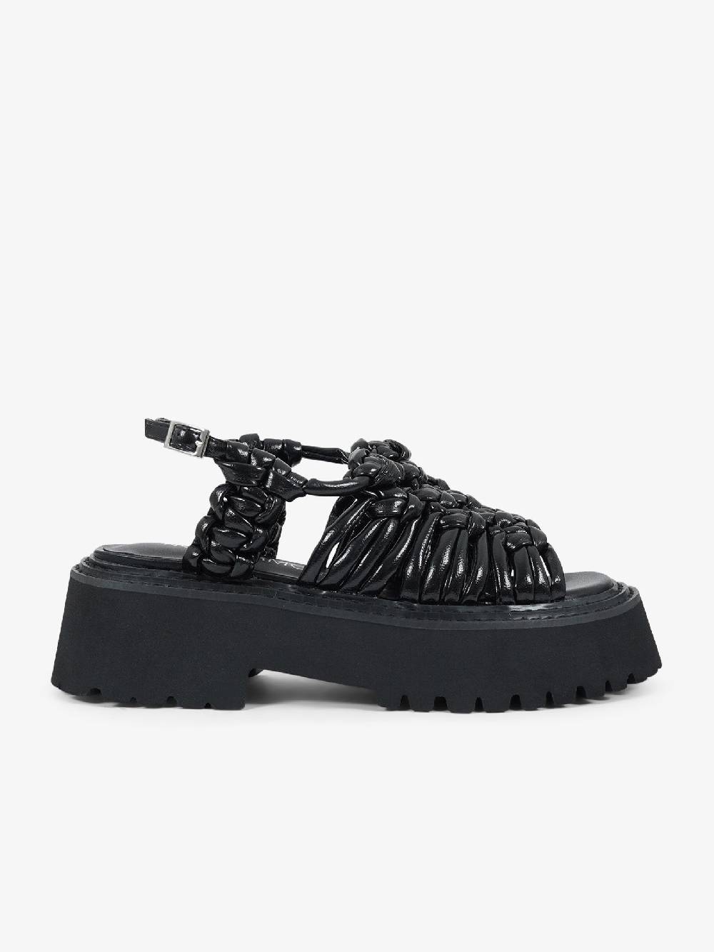 NOA HARMON Sandali Con Zeppa Ophelia 9704 Donna Pelle Nero