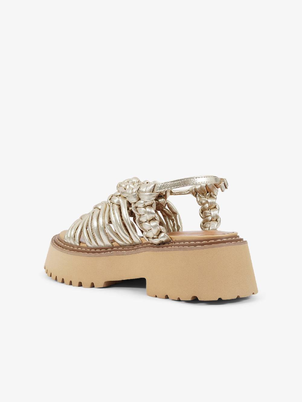 NOA HARMON Sandali Con Zeppa Ophelia 9704 Donna Pelle Oro