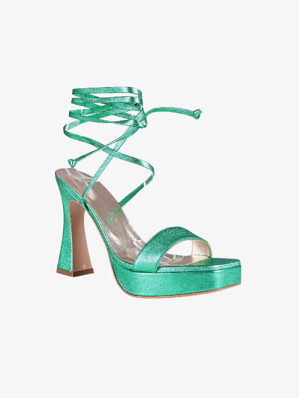 MARC ELLIS Sandali Maui Donna Verde Specchio Con Lacci