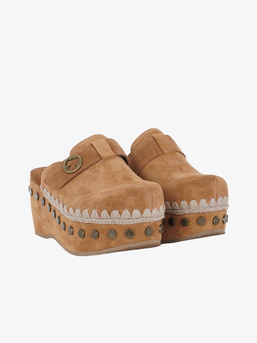 MOU Sandali Sabot SW611001 Donna In Camoscio Marrone