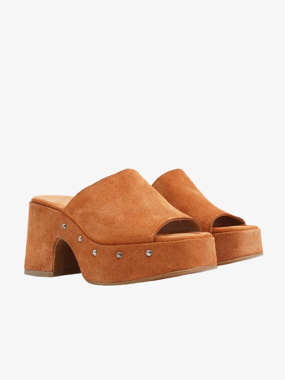 MJUS Sandalo Sabot T55001 Donna In Camoscio Paprika