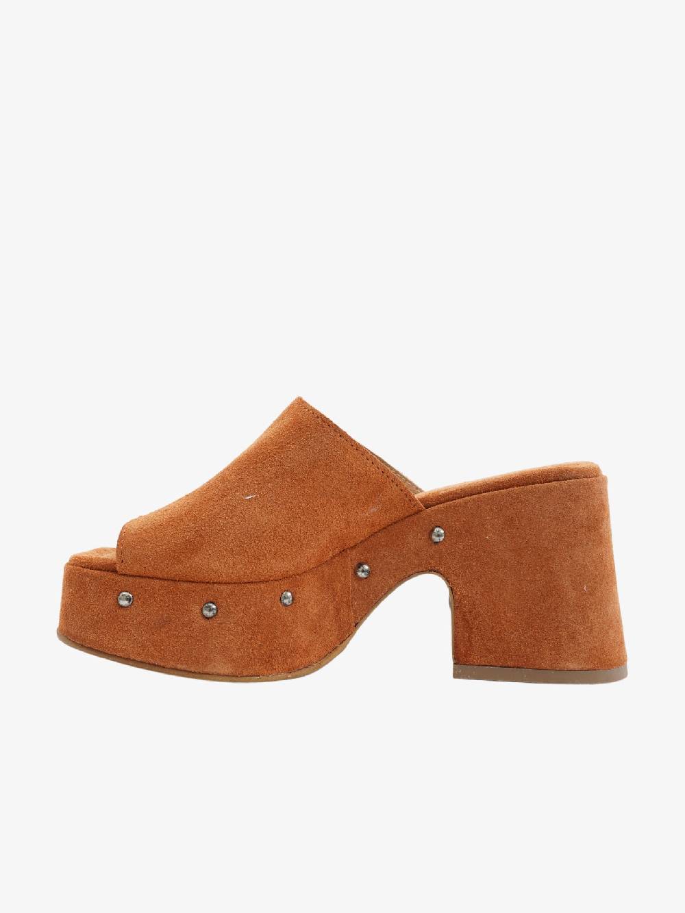 MJUS Sandalo Sabot T55001 Donna In Camoscio Paprika