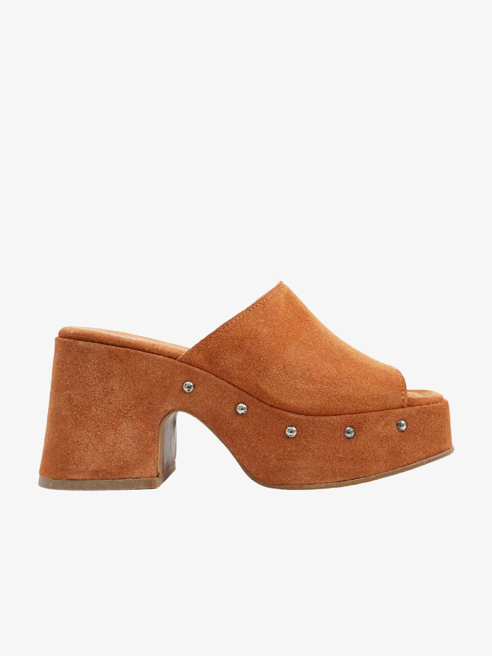 MJUS Sandalo sabot T55001 donna in camoscio paprika