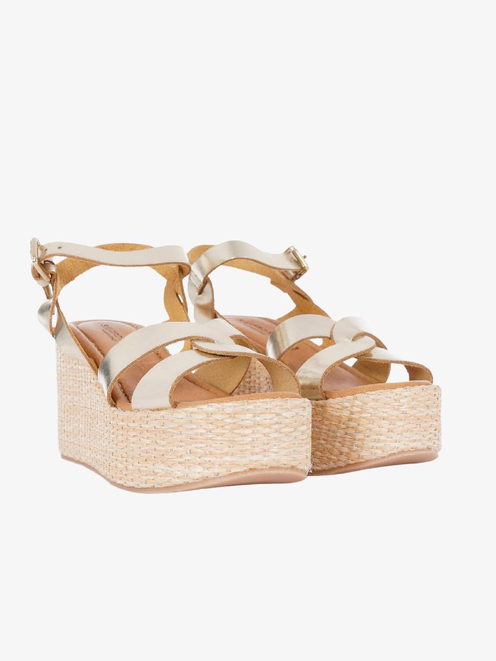 SANDRO ROSI Sandali Plateau 3247 Donna Platino