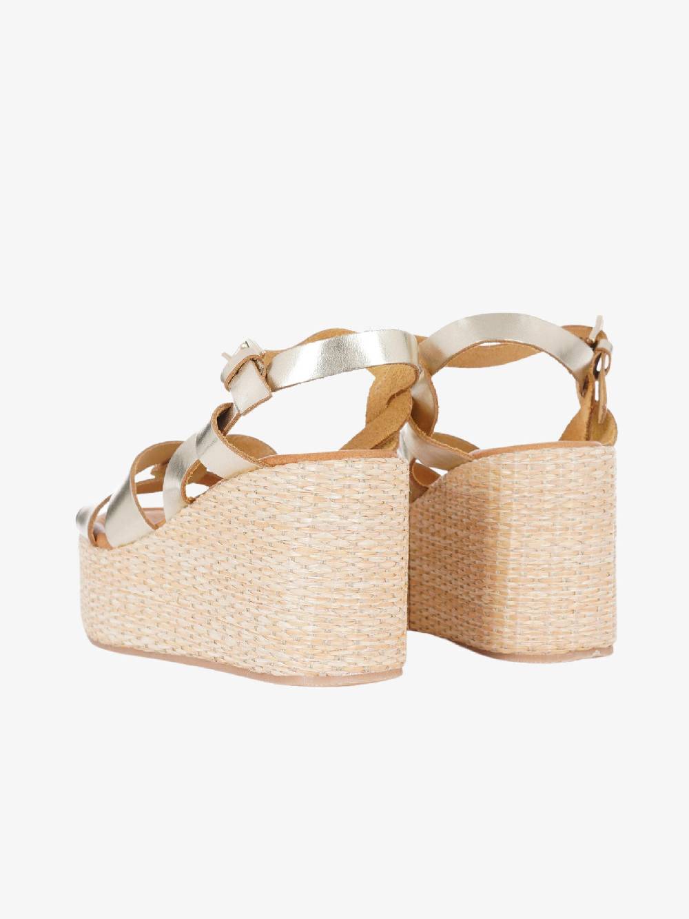 SANDRO ROSI Sandali Plateau 3247 Donna Platino