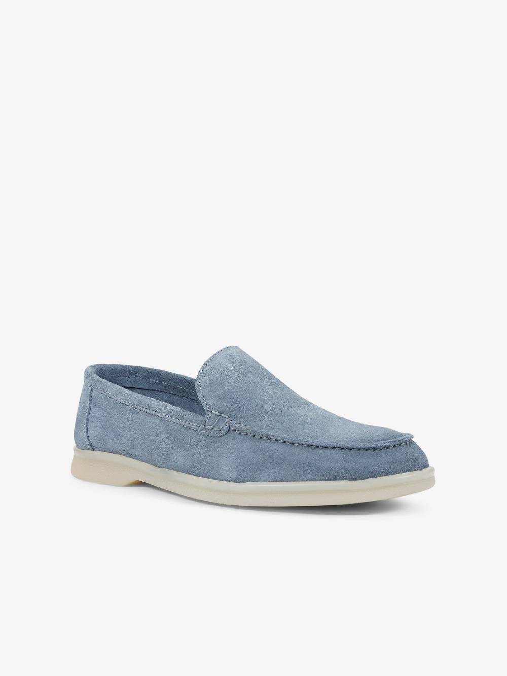 LORIS LORENZO Scarpe Basse LORI27 Uomo Camoscio Azzurro