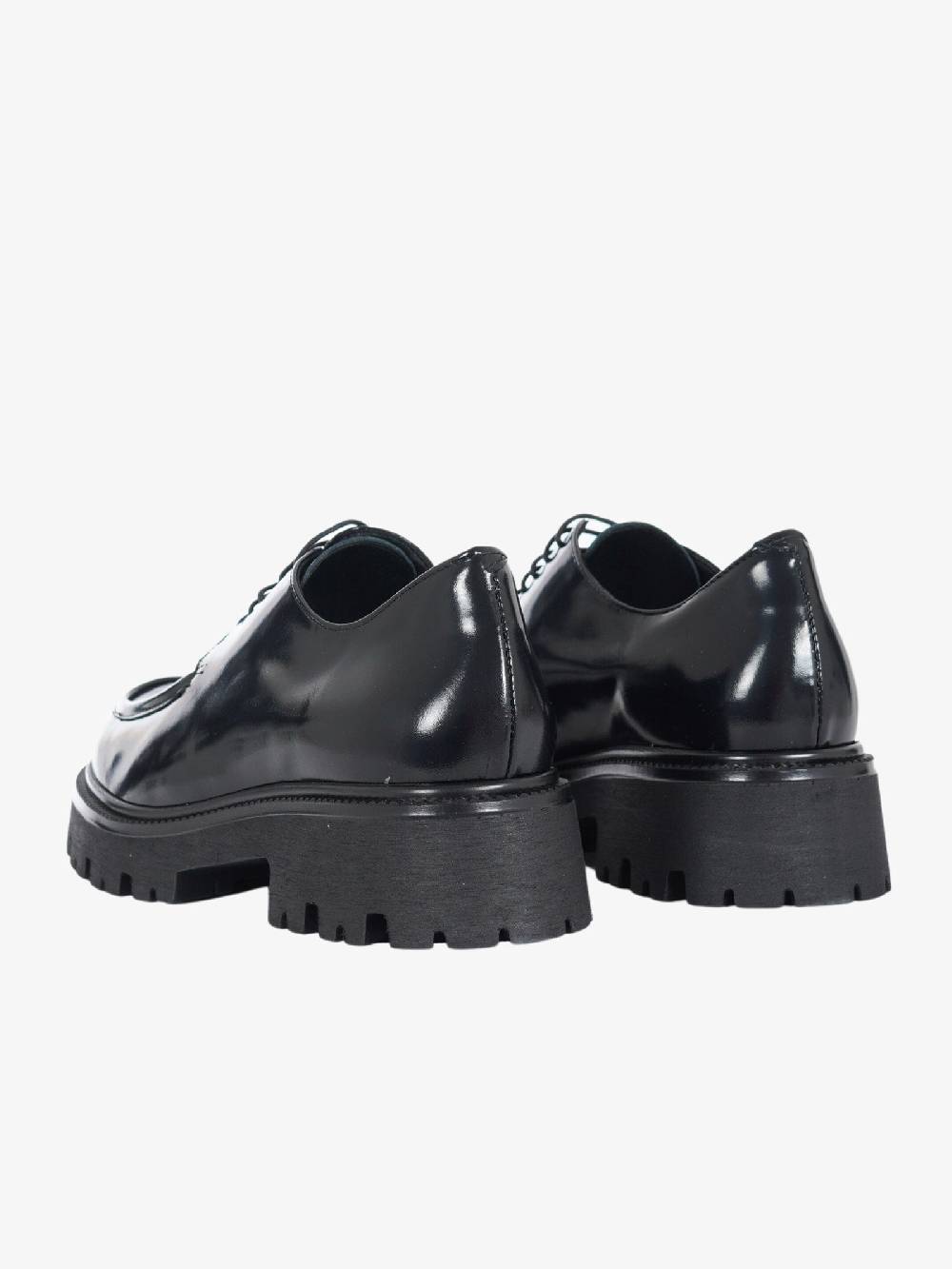 VSL Scarpe Basse Stringate 7392ASPORT Donna In Pelle Nero