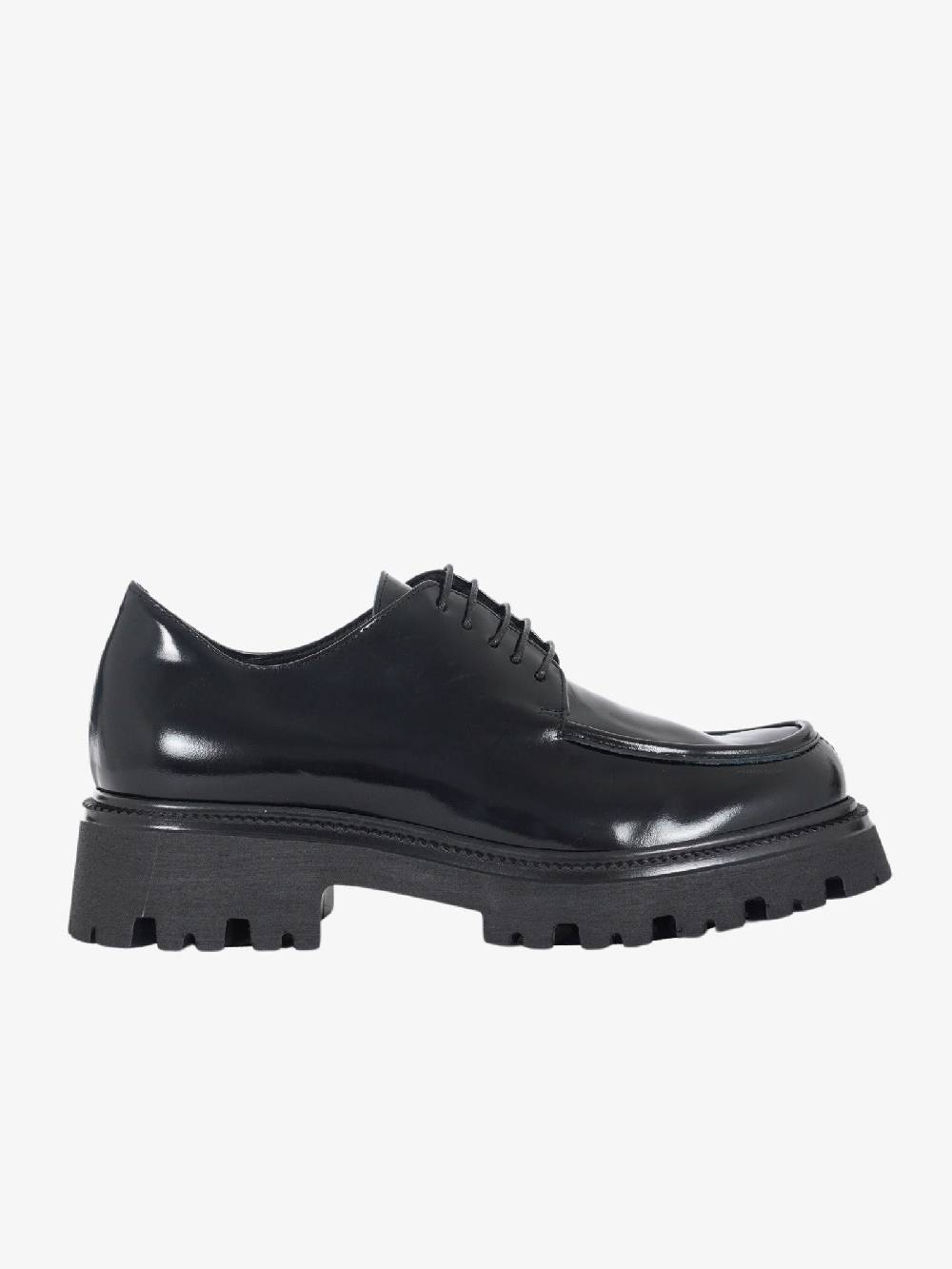 VSL Scarpe basse stringate 7392ASPORT donna in pelle nero