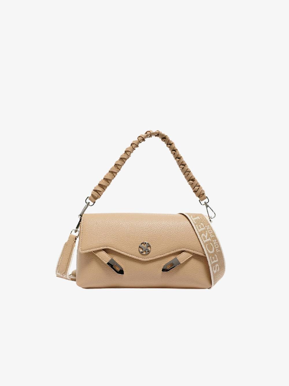 SECRET PON PON Pochette Quiny clutch donna beige