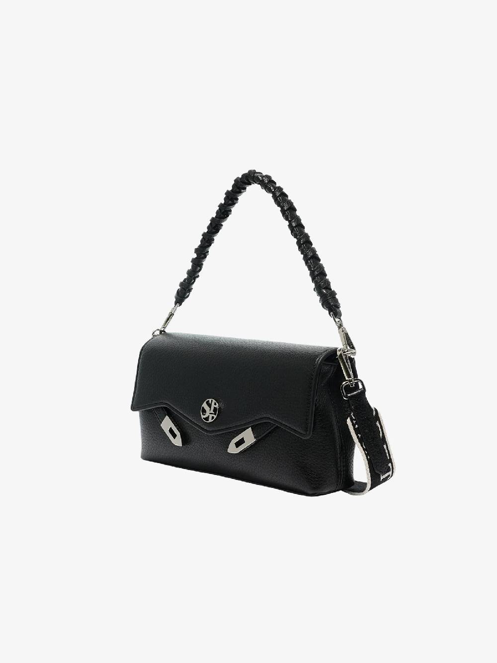 SECRET PON PON Pochette Quiny Clutch Donna Nero