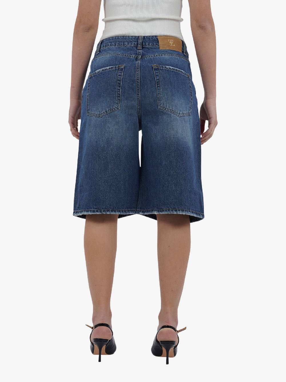 TRASH AND LUXURY Shorts Al Ginocchio TL-07SS240545 Donna Cotone Denim