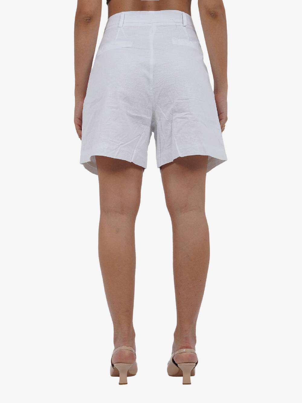 GLAMOROUS Shorts Lunghezza Media GS0795 Donna Cotone Bianco