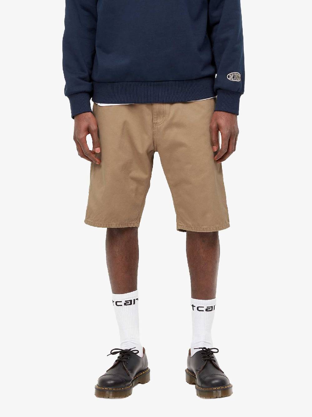 CARHARTT WIP Shorts Ruck Single Al Ginoccio Uomo Pietra