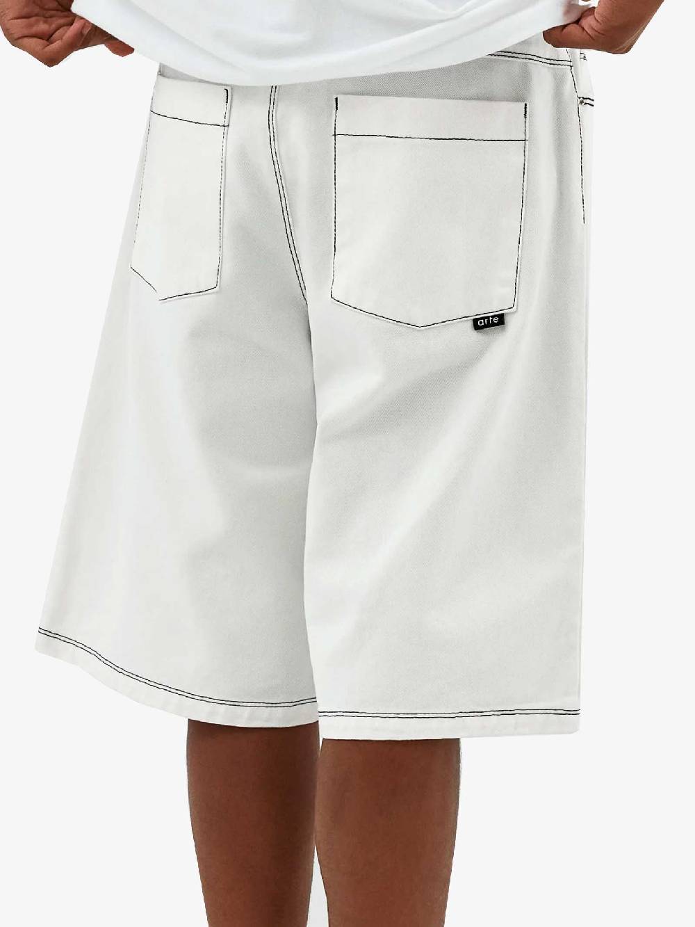 ARTE ANTWERP Shorts Silvain Heart Detail SS24-077SHO Uomo Bianco