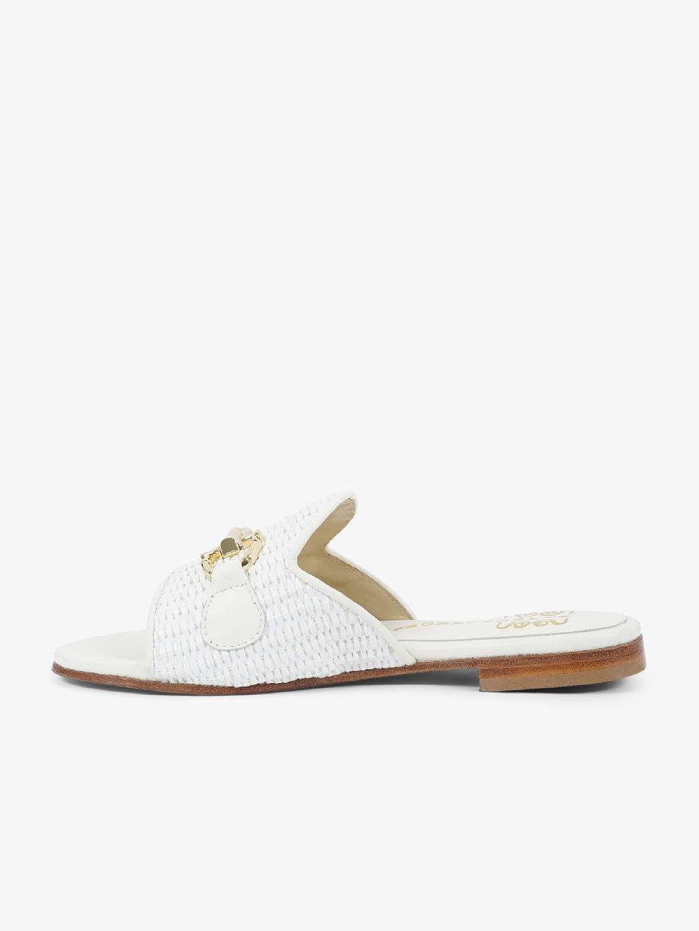 SIANO VIA ROMA Sandali Bassi 78 Donna Pelle Panna