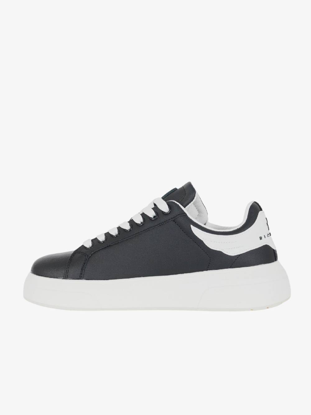 JOHN RICHMOND Sneakers Action 20007/CPA Uomo In Pelle Nero/bianco