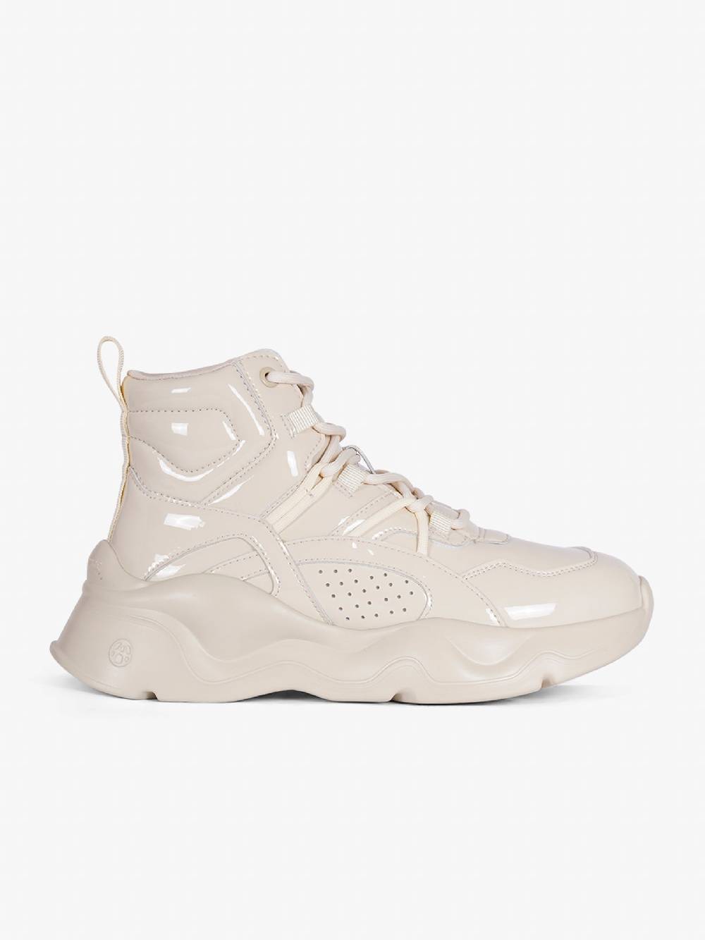 ACUPUNCTURE Sneakers Acu Reflex Hight-Top Donna In Microfibra Crema