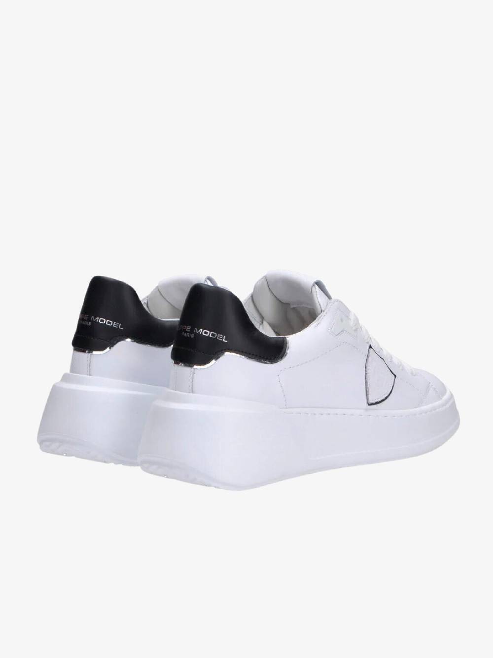 PHILIPPE MODEL Sneakers BJLDV010 Tres Temple Low Donna Bianco/nero