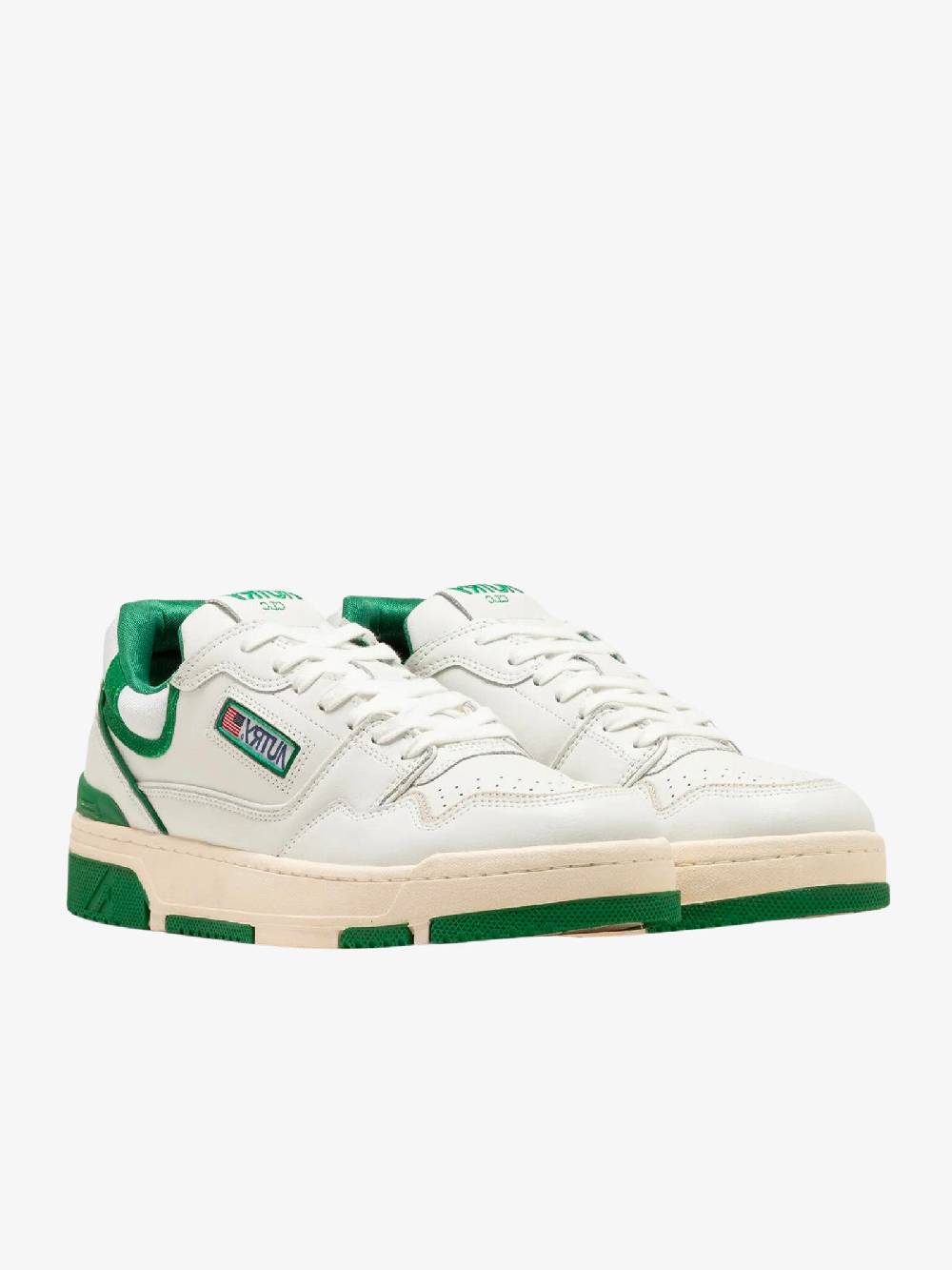 AUTRY Sneakers CLC ROLMMM09 Uomo In Pelle Bianco/verde
