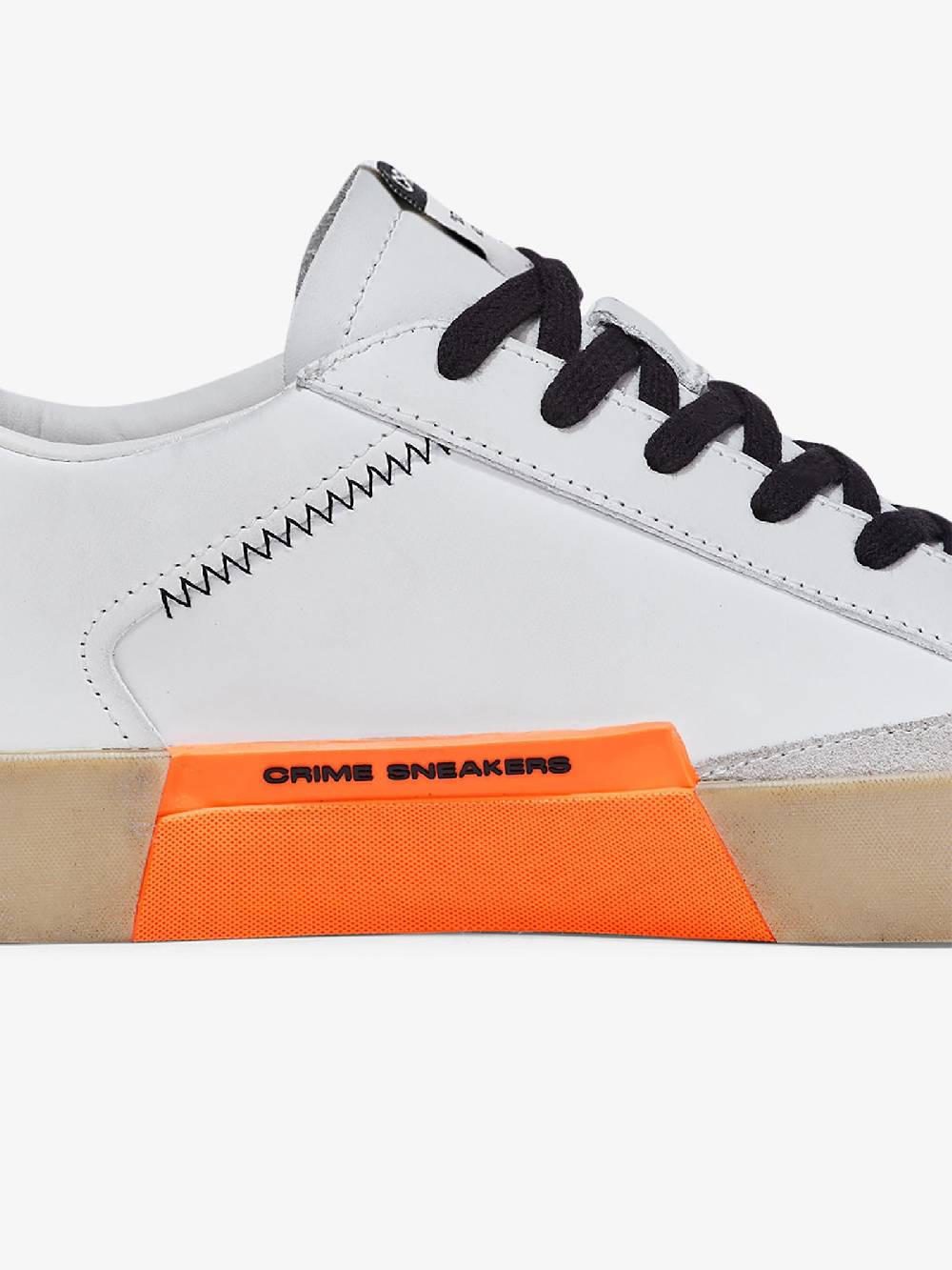 CRIME LONDON Sneakers Distressed 16008PP5 Uomo Pelle Bianco