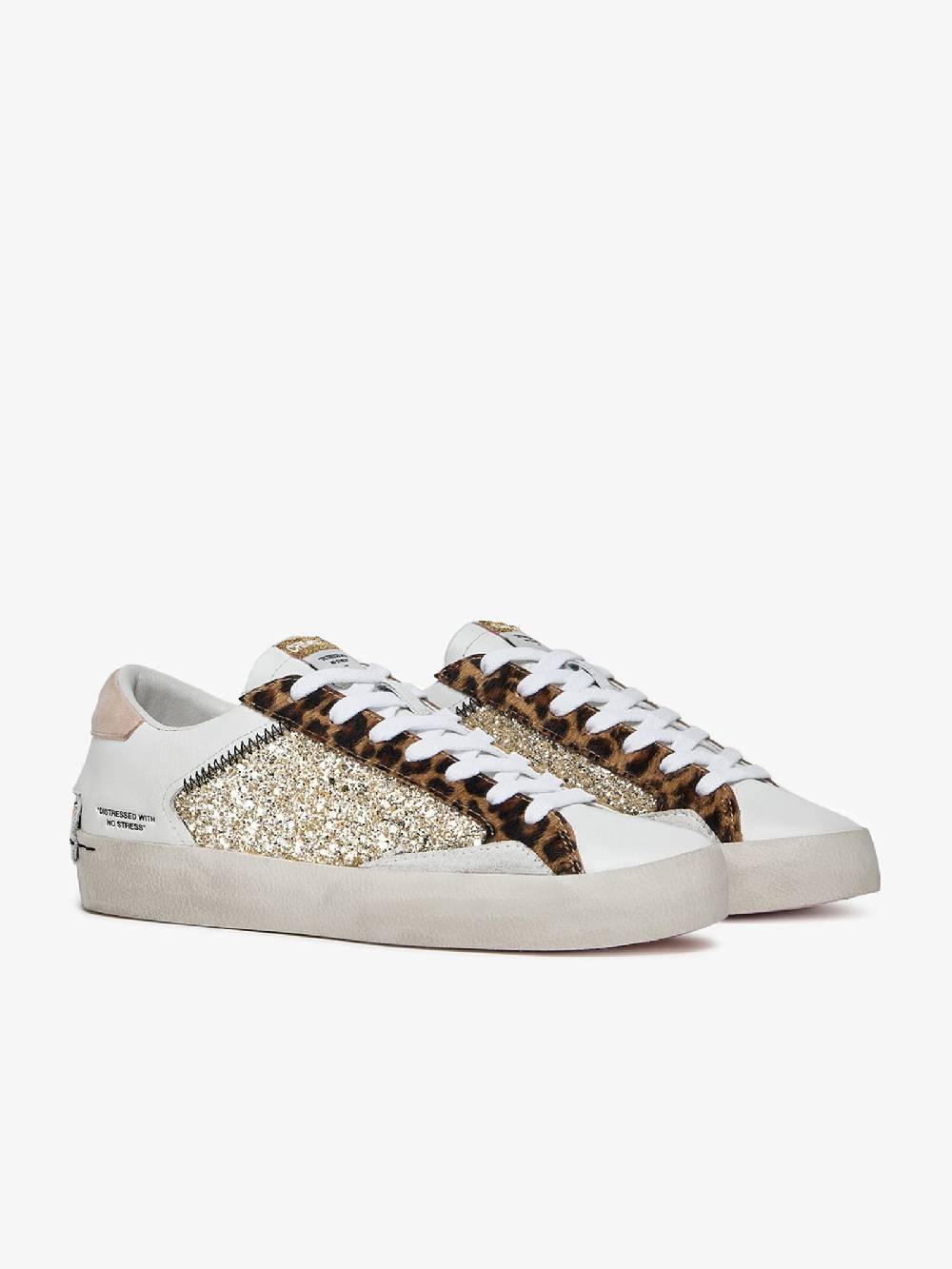 CRIME LONDON Sneakers DISTRESSED 27005PP6 Donna Pelle Oro