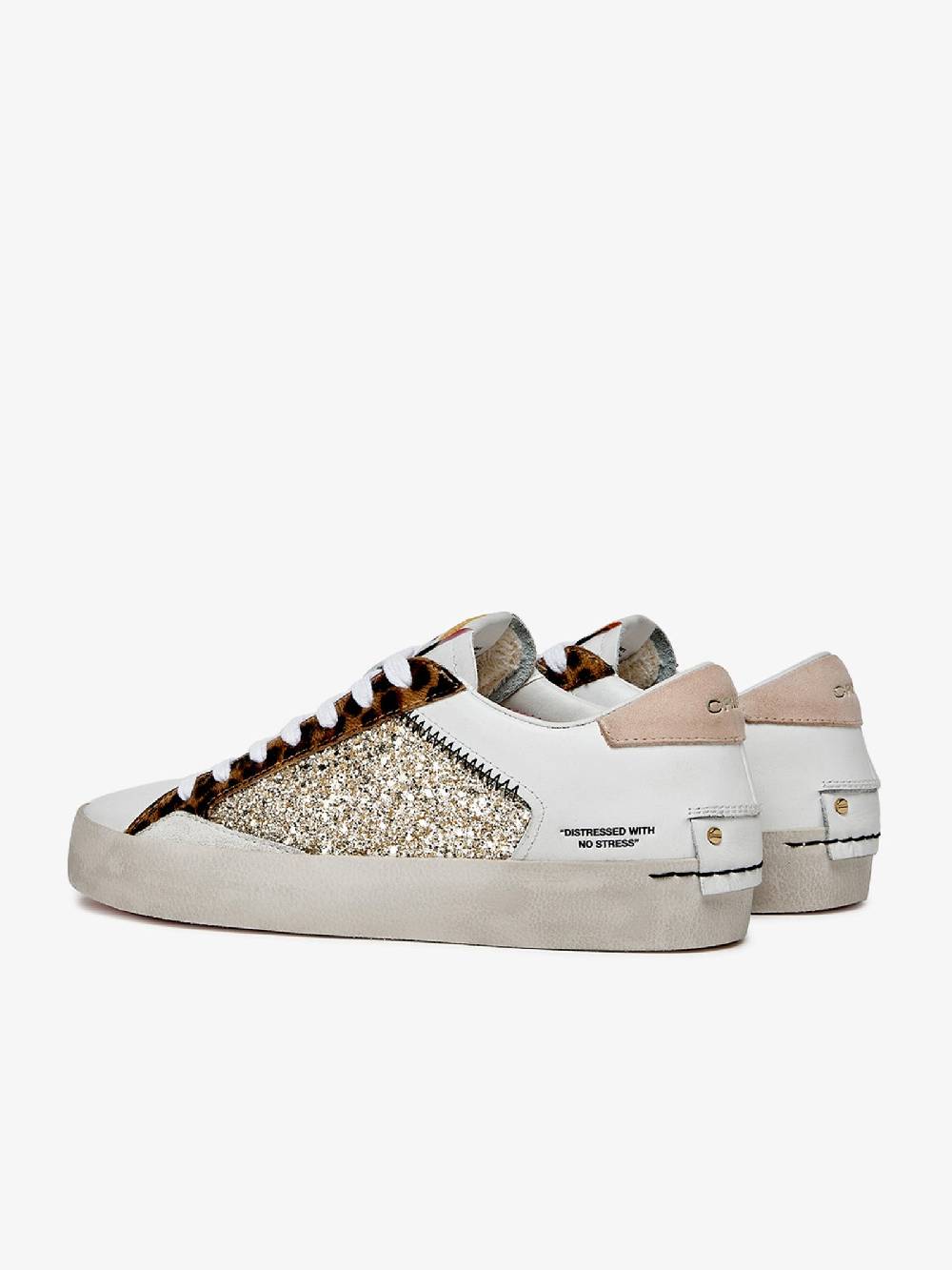 CRIME LONDON Sneakers DISTRESSED 27005PP6 Donna Pelle Oro
