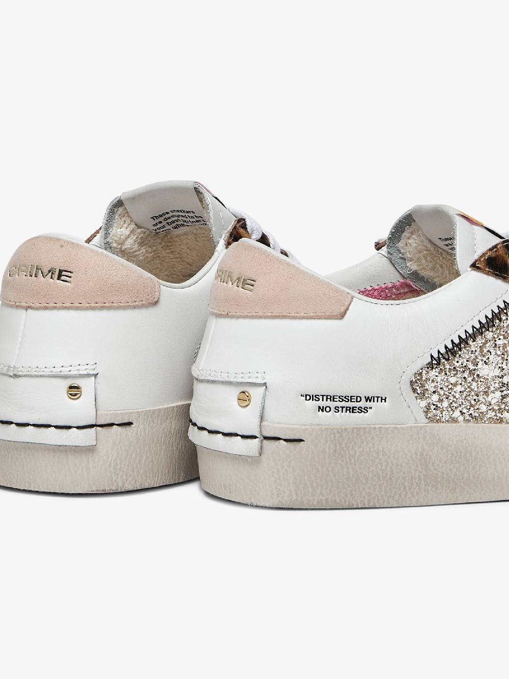 CRIME LONDON Sneakers DISTRESSED 27005PP6 Donna Pelle Oro